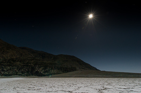 Moon over Badwater